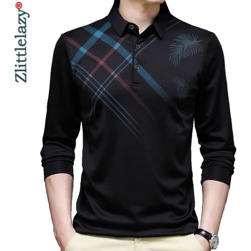 2021 brand fashion designer striped mens clothes polo shirts for men shirt long sleeve tops tee shirt luxury men clothing 81402