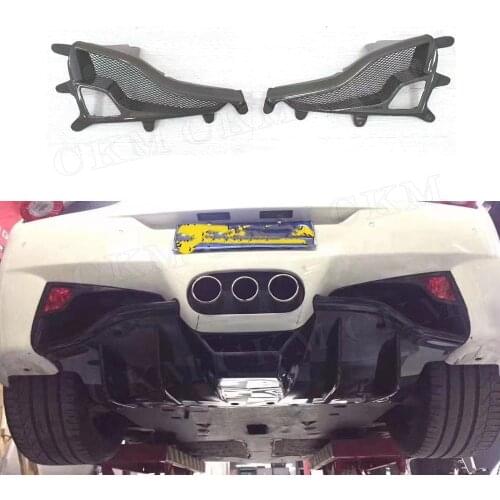Carbon Fiber Rear Bumper Lampshade Car Accessorise For Ferrari 458 Auto Car Style