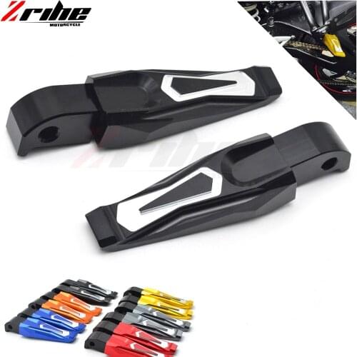 Motorcycle CNC Aluminum Rear passenger Foot Pegs pedals Footrests For Yamaha MT07 MT09 2013-2016 For Yamaha Tmax 530 2013-2016