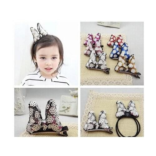 Free Shipping 2015 New 10pcs/lot Fashion Shiny Bowknot Cartoon Hair Clips Tiny Girls Hairclips Kids Hair Accessories
