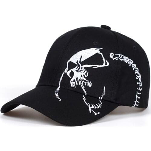 High Quality Unisex Cotton Outdoor Baseball Cap Skull Embroidery Snapback Fashion Sports Hats For Men & Women Cap Bone Garros