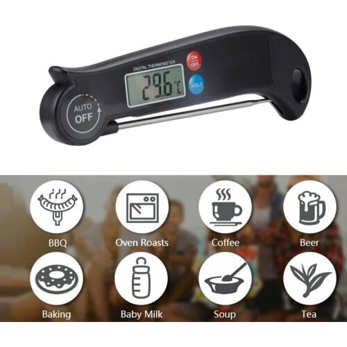 Digital Food Thermometer Waterproof Instant Read Electronic Kitchen Thermometer Meat Thermometer BBQ Cooking Tools Dropship