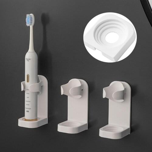 Toothbrush Holder Creative Traceless Rack Electric Toothbrush Organizer Wall-Mounted Holder Space Saving Bathroom Accessories
