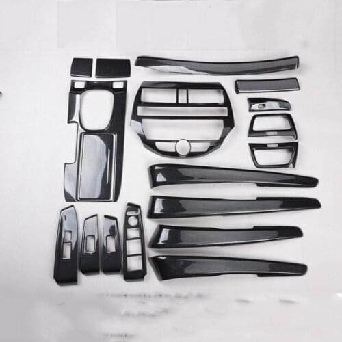 For Honda Accord 2008 2009 2010 2011 2012 Interior Center Console ABS Carbon Fiber style Molding Trim Kit