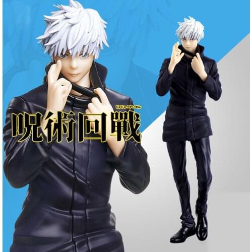 Kawaii Jujutsu Kaisen Japan Anime Figure PVC Toys Cute Gojo Satoru Dolls Room Decor Collection Ornaments Birthday Gift for Girls