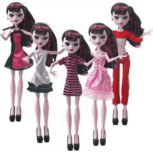 Doll Clothes Set Monstering High Doll Dress Top Pants Trousers For Bratz Soft Casual Wear Handmade Outfit Girl Playhouse Toy 1/6
