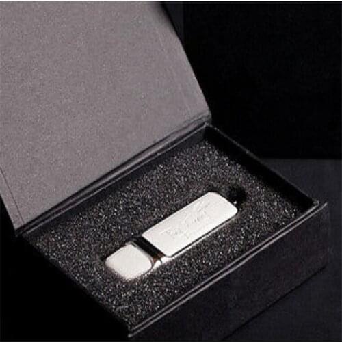 Custom Logo Personal Photography Leather USB Flash Drive 2.0 Business USB Stick (30pcs free logo)