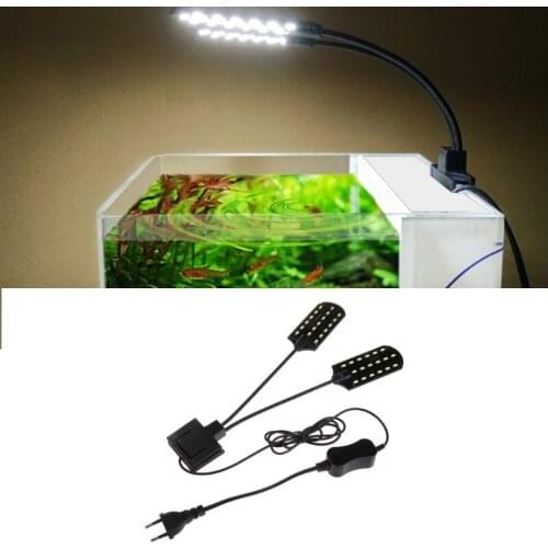15W Fish Tank Lamps EU Plug Aquarium Plant Lights High Brightness Energy Saving for aquarium