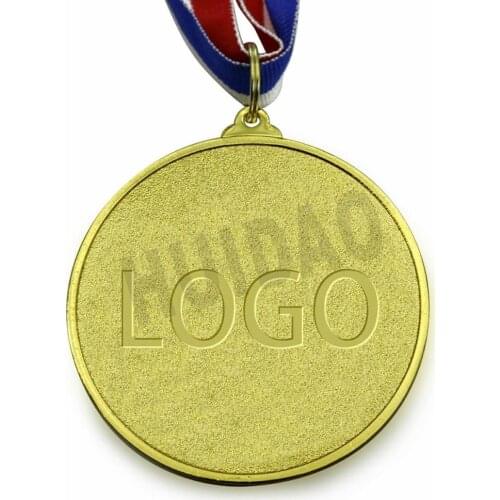 Full Custom Metal Medal with ribbon Stamping process Medallion Prizes for Competitions souvenir badge Round Metal Decoration
