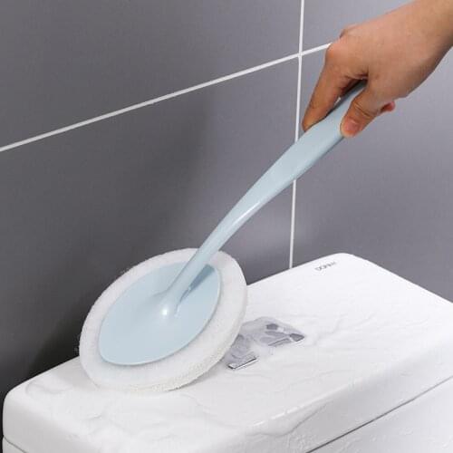 Long Handle Sponge Brush For Washing Dishes Kitchen Bathroom Reusable Cleaning Tools Magic Sponge Multifunction Toilet Brush