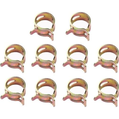 KIT Spring Clips Small 10pcs/SET 65Mn spring steel For silicone ID 1/4\" 6 mm Line Band Clamp