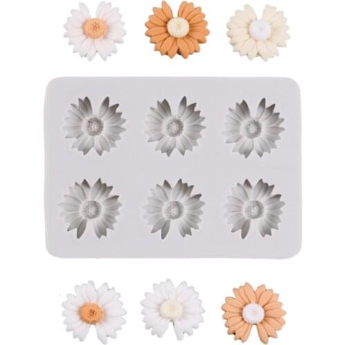 New Daisy Flowers Silicone Mold Fondant Cakes Decoration Silicone Mold Sugarcraft Chocolate Baking Tool For cake Gumpaste Form