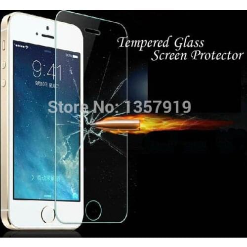New 0.3mm Ultra Thin HD Clear Explosion-proof Tempered Glass Screen Protector Cover Guard Film for iPhone 4/4S 300pcs/lot