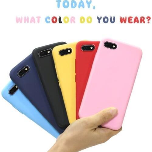 New For Huawei Honor 7A Case 5.45 inch Candy Color Soft Silicone TPU Back Cover For Honor 7A DUA-L22 Russia Version Phone Case