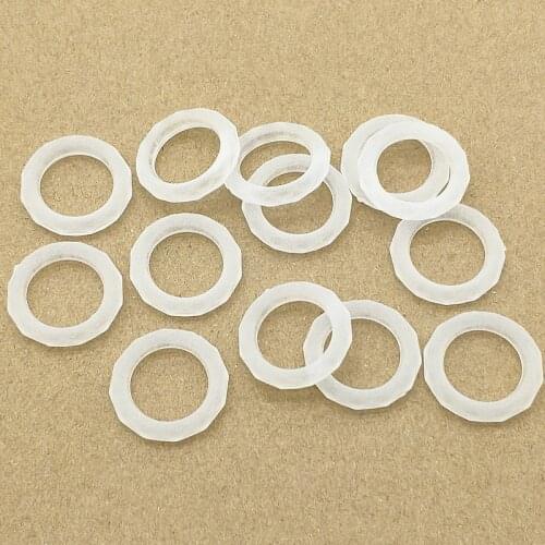 New arrival! 23mm 500pcs Clear Frosted Ring Shape Beads for Handmade Necklace Earring DIY Parts,Jewelry Findings & Components