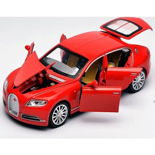 New Styles 5 Color 1:32 Bugatti Galibier Veyron Car Model Alloy Diecast Models Brinquedos Collection Pull Toys For Children Gift