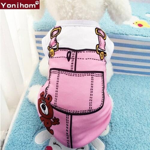 Pet Clothes 2018 Cute Puppy Dog Cat Vest Shirt Dogs Pets Clothing Female xs Chihuahua Clothes Summer Cheap Pet Clothes for Dogs