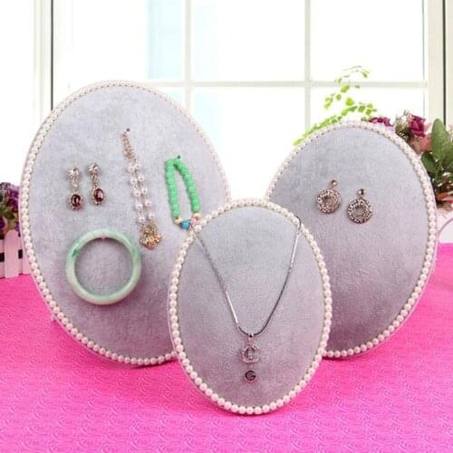 Oval Earrings Ear Studs Necklaces Organizer Jewelry Display Holder Stand Rack Jewelry Pendant Necklace Display Holder Rack