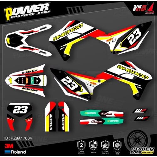 PowerZone Custom Team Graphics Decals 3M Stickers Kit For SHERCO Sticker 2017 2018 2019 2020 SE SEF 004