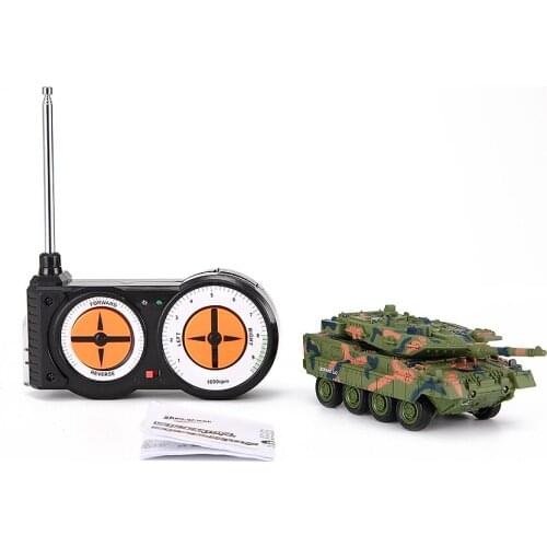EBOYU(TM) 1:72 Radio Remote Control Mini Rc German Military Panther Tank Type-G Electric Airsoft RC Tank with Sound Toys RTR