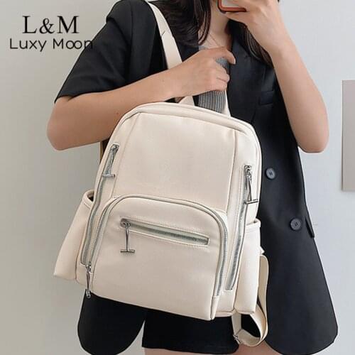 Backpack Women Anti-theft Travel Large Capacity Bagpack Fashion Student Rucksack School Bag Multi-pocket Girls Mochilas X522H