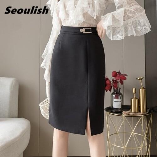 Seoulish Wrap Pencil Skirts