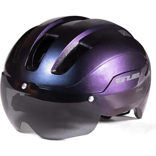 56-58cm MTB Bike Bicycle Helmet with High Strength PC Lens Goggles Safety Protective Cycling Accessories Equipment