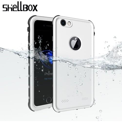 SHELLBOX Original Waterproof Case For iPhone 7 8 Plus Funda Swimming Underwater Case Cover For Phone 5s 6s Plus Water Proof Case