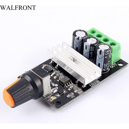 WALFRONT PWM DC 6-28V 3A Motor Speed Controller Regulator Adjustable Variable Speed Control Switch Fan DC Motor Governor Tools