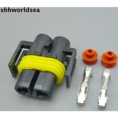 Worldgolden 5/30/100sets Kit H8 H10 H11 foglight connector female auto socket kit