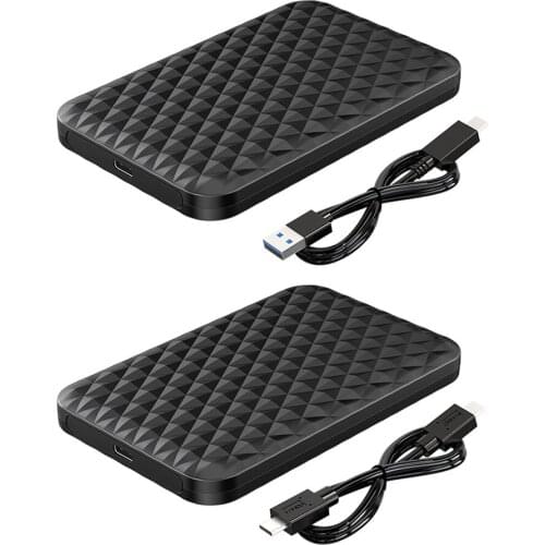 HDD Case USB 3.1 Enclosure Case 2.5 Inch SATA SSD HDD Mobile Box 5Gbps External Mobile Box Hard Disk Adapter Support 4TB