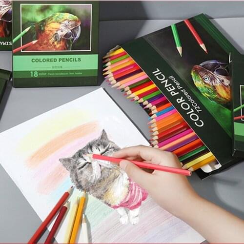 ZK50 12/24/36/48/72 Colors Wood Colored Pencils Cor Artist Painting Oil Color Pencil For School Drawing Sketch Art Supplies