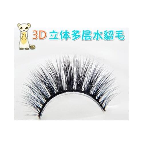 1 pair False Eyelashes Luxury Handmade Soft 3D Mink Hair Mutiluayers Thick Cross False Eye Lashes Messy Extension Tools