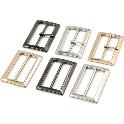 10Pcs DIY Metal Heavy Duty Thickness Shoulder Leather Bag Strap Belt Web Rectangle Adjust Tri-glide Pin Buckle Slider Loop D Rin