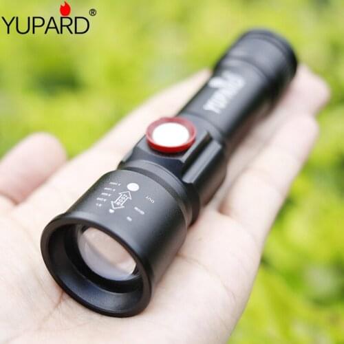 2020 new USB strong light mini flashlight P50/P60LED telescopic zoom outdoor strong light flashlight
