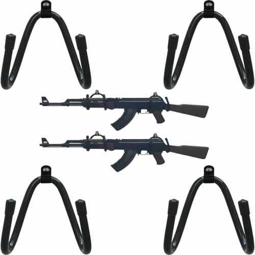 4x Shortgun Rifle Wall Rack Wall Mount Wall Holder Wall Display Storage Gun Rack