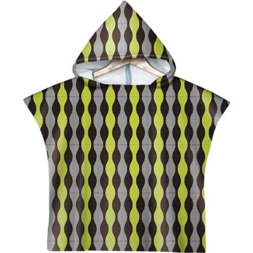 Free shipping Ikat Geometric Diamonds Cross Plus Baby Kids Children Hooded Pool Swim Beach Poncho Towel Novelty Gift