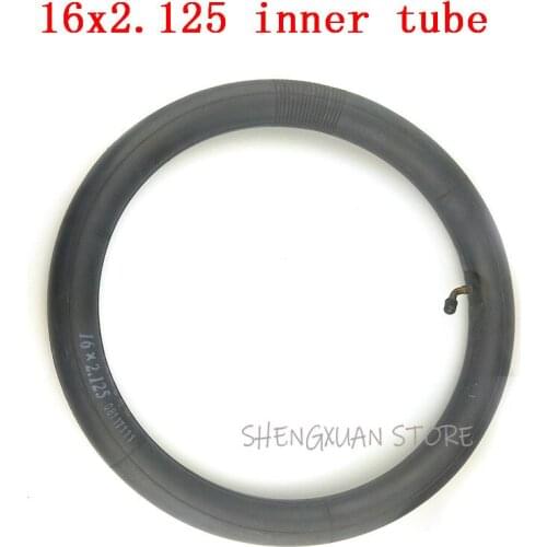 Free shipping Inner Tube 16 x 2.125 with a Bent Angle Valve Stem fits many gas electric scooters and e-Bike 16x2.125
