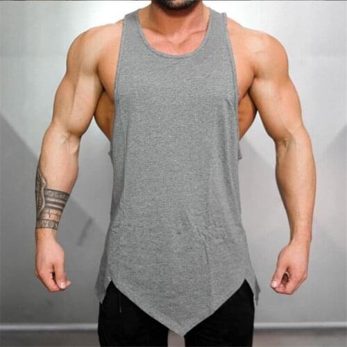 Muscleguys Brand fitness clothing gyms tank top men canotta bodybuilding shirt singlet tanktop plain vest sleeveless undershirt