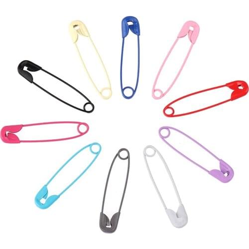 50pcs Colorful Safety Pins DIY Sewing Tools Stainless Steel Needles Small Brooch