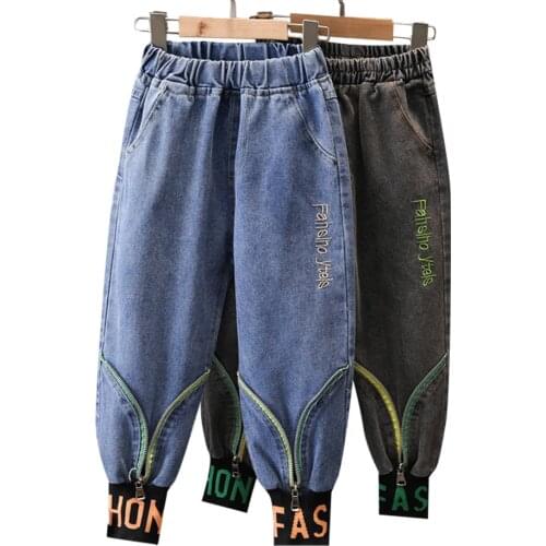 Girls Jeans Letter Girl Jeans Letter Embroidery Childrens Jeans For Girls Teenage Clothes For Girls 6 8 10 12 14