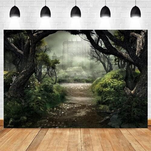 Yeele Photocall Halloween Backdrop Dreamy Forest Baby Portrait Party Decor Photography Background Photo Studio Photographic Prop