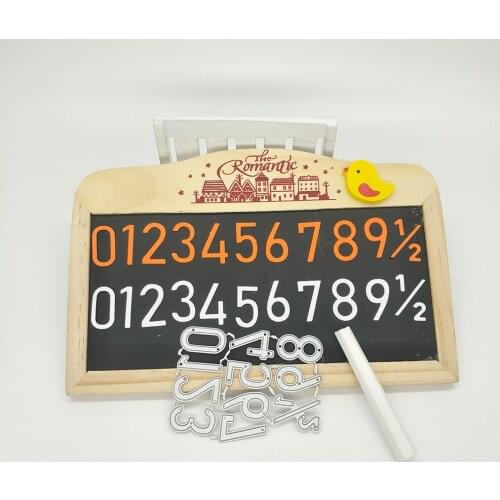 Exquisite Arabic numerals 0-9 metal cutting molds, scrapbooks, photo album decorations, DIY handmade artworks