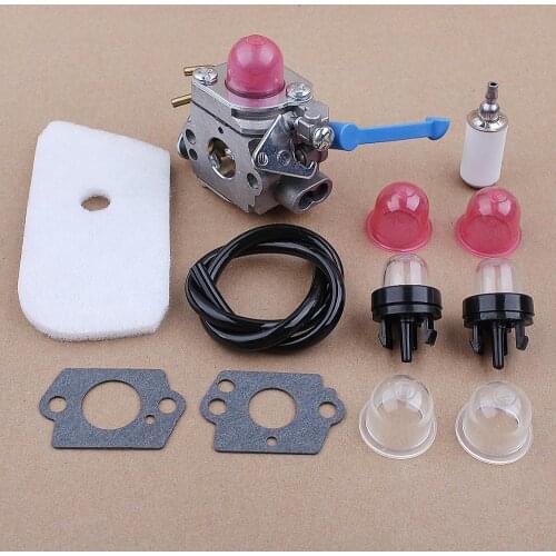 Carburetor Gasket Air Filter Kit for Husqvarna 128C 128L 128LD 128R 128RJ 545081848 530150253 ZAMA C1Q-W40A Trimmers Carb