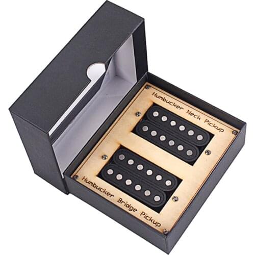 Double Pickup Set Fiber ALNICO 5 Humbucker for SG ST Electric Guitar Parts