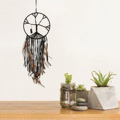 Dream Catcher Tree of Life Keychain Girl Handmade Crafts Pendant Home Decoration Wall Door Hanging Ornament Home Decor