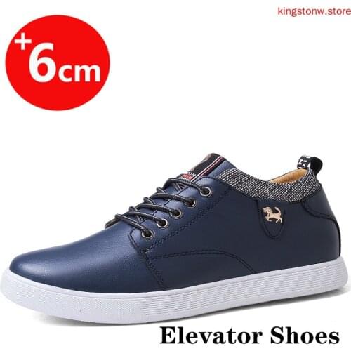 Leather Shoes Elevator Shoes Men Sneakers Height Increase Shoes for Men Height Shoes Men Black Leather Drive Shoes