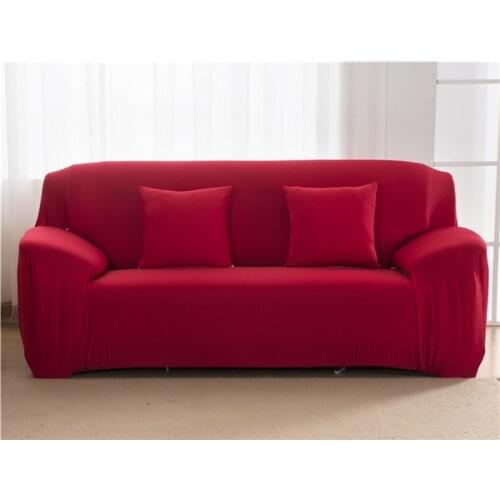 Solid Color Modern Elastic Sofa Cover for Living Room Sectional Corner Sofa Slipcover Couch Cover Chair Protector 1/2/3/4 Seater
