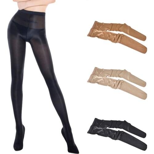 Sexy Glossy Pantyhose Women Night Shop Stage Performance Elastic Tights Women Stockings Pantyhose collant femme medias mujer
