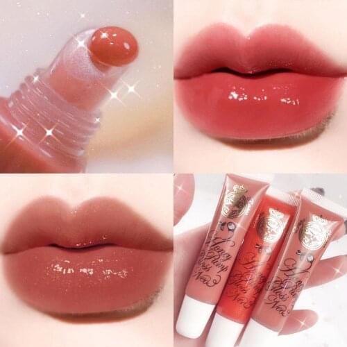 Transparent Lip Gloss Lip Glaze Lip Oil Glass Water Mirror Moisturize Jelly Pearl Glitter Lip Gloss Lipstick